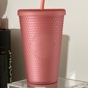 💗NEW Starbucks 2022 Valentine Pink Lemonade Jelly Studded Grande Tumbler